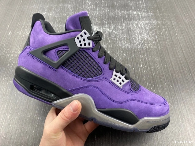 Bmlin Shoes Scott 4 Jordan x Purple Suede Travis Air 0819